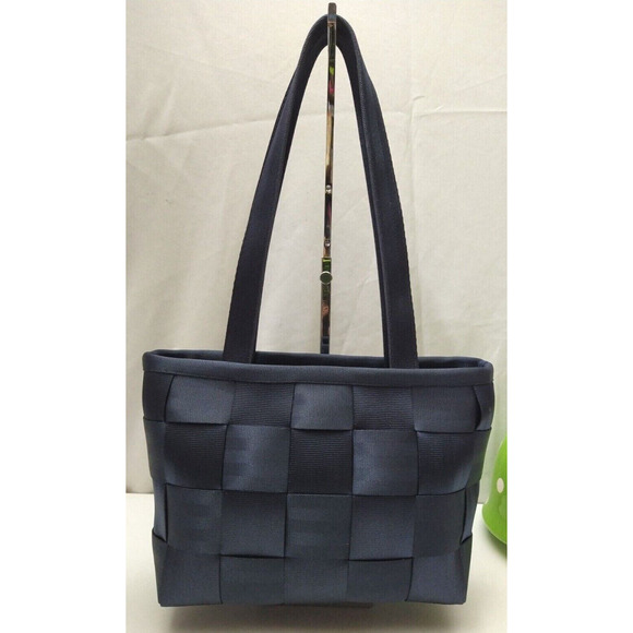 Harveys The Original Seatbelt Dark Blue Nylon Double Handle Tote Shoulder Bag - Picture 1 of 13